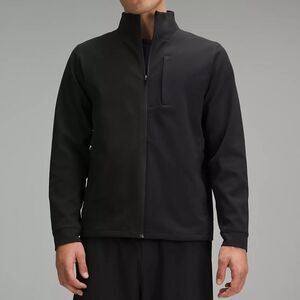 Lululemon Men’s Sojourn Full Zip Track soft shell black athletic jacket size med